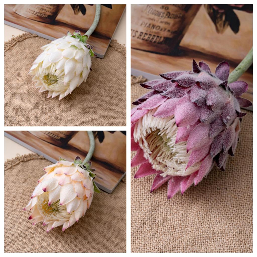 Van Gogh Wheat Field King Protea Artificial Flowers - Wedding & Home Decor Collection