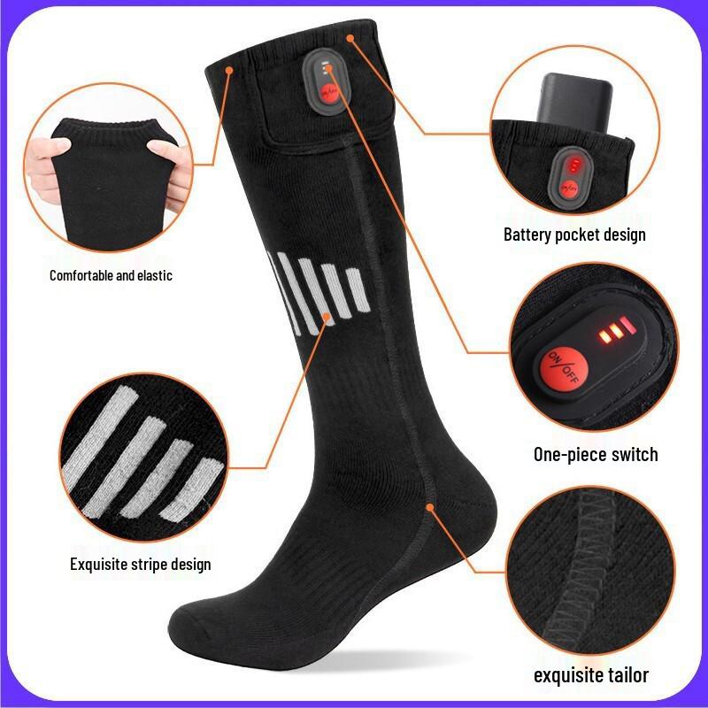 Grenzüberschreitende elektrisch beheizte Socken für Outdoor-Ski