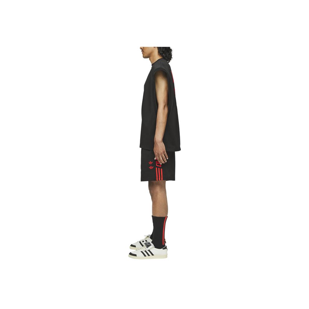 adidas Originals X Willy Chavarria Collaboration Ss25 Gym Striped Comfortable Simple Casual Sports Shorts Unisex Shorts KB7236