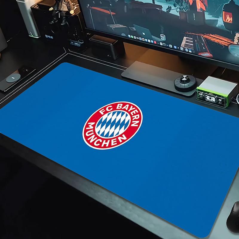 Tappetino per Mouse Colore FC Bayern Monaco Grande Cuscino per Tavolo da Gioco Antiscivolo Laptop Tablet Mousepad Grande Tappetino XXL Mini PC Playmat Con Bordo Lock