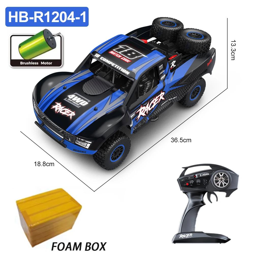 

HB 1/12 Full Scale R1201 RC Car 4WD Brushless Short Card High Speed 2.4G Remote Control Car Model Toys for Chlidren Kid Gifts