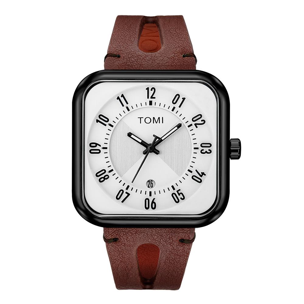 Fashion Square Watch Men's and Women's Simple and Atmospheric Business Leisure Trend Quartz Electronic Watch
