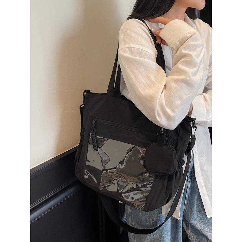 Sac fourre-tout décontracté pour femmes2026Nouveau sac à bandoulière élégant et polyvalent, sac fourre-tout de grande capacité, adapté aux cours et aux trajets domicile-travail, c