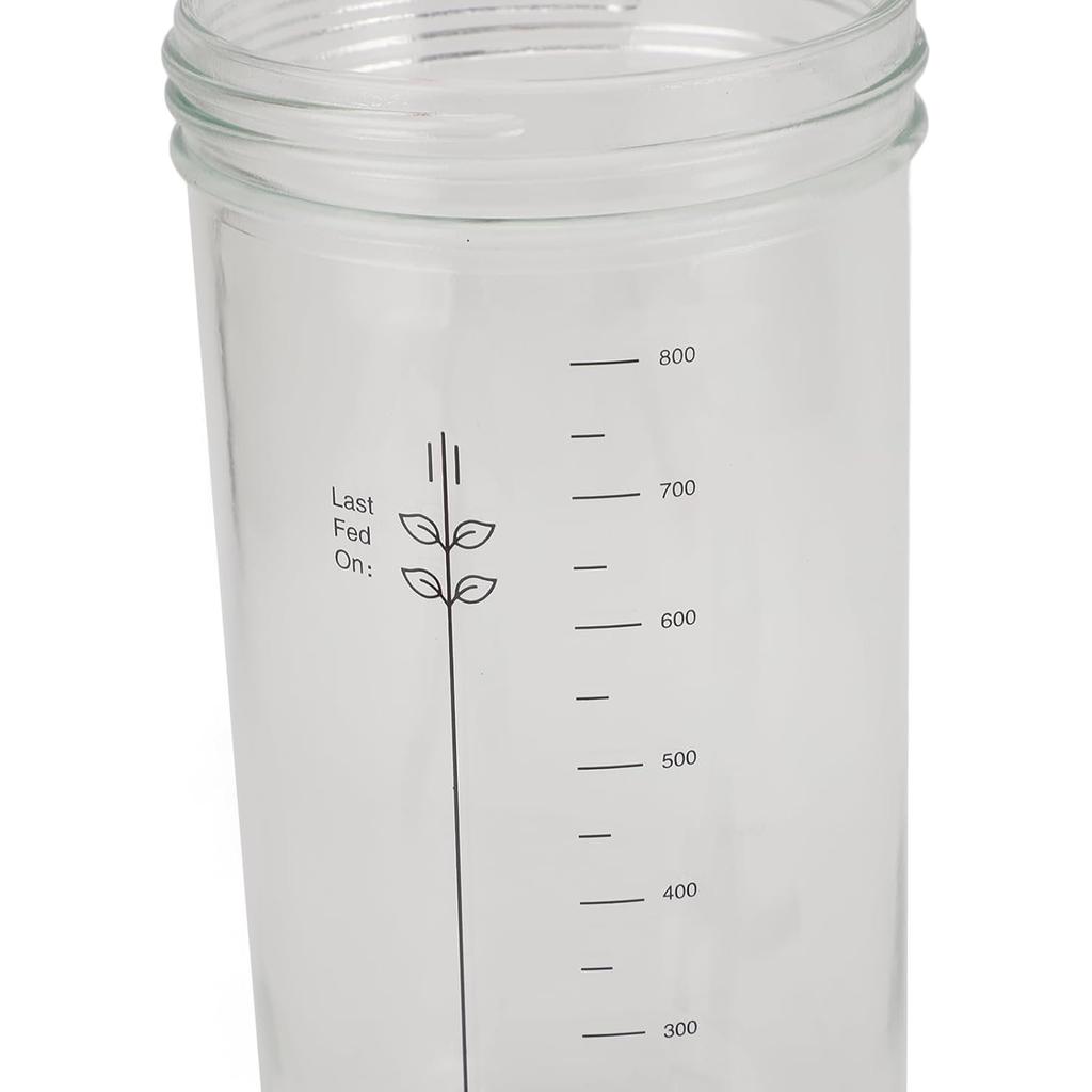 Sourdough Bread Baking Jar Kit, Easy Fermentation 24oz Glass Jars With Scraper, Thermometer And Cloth Cover, Sourdough Starter Tool For Home Baking