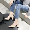 Fashion High Heeled Women's Shoes New Hollow Shallow Mouth Fashion Single Shoes Solid Color Daily Commuting Platform Zapatos Mujer