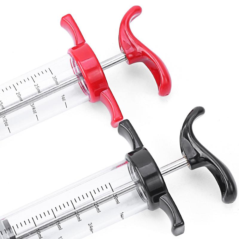 30/50ml Marinade Injector with Needle Plastic Seasoning And Baking Sauce Turkey Syringe Kitchen Meat Tools for Smoked BBQ TMZ