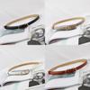 Metal Style Minimalist Pin Buckle Cipri Womens Belt Accessories Clothing