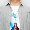 Bones Cross Men Necklace Creative Skeleton 316L Stainless Steel Pendant Chain Religion Rock Punk Rap for Biker Male Jewelry Gift