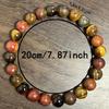 8MM Multicolour Natural Stone Bracelet For Men Women Tiger Eye Stone Beads Chain Elastic Bangle  Party Jewelry