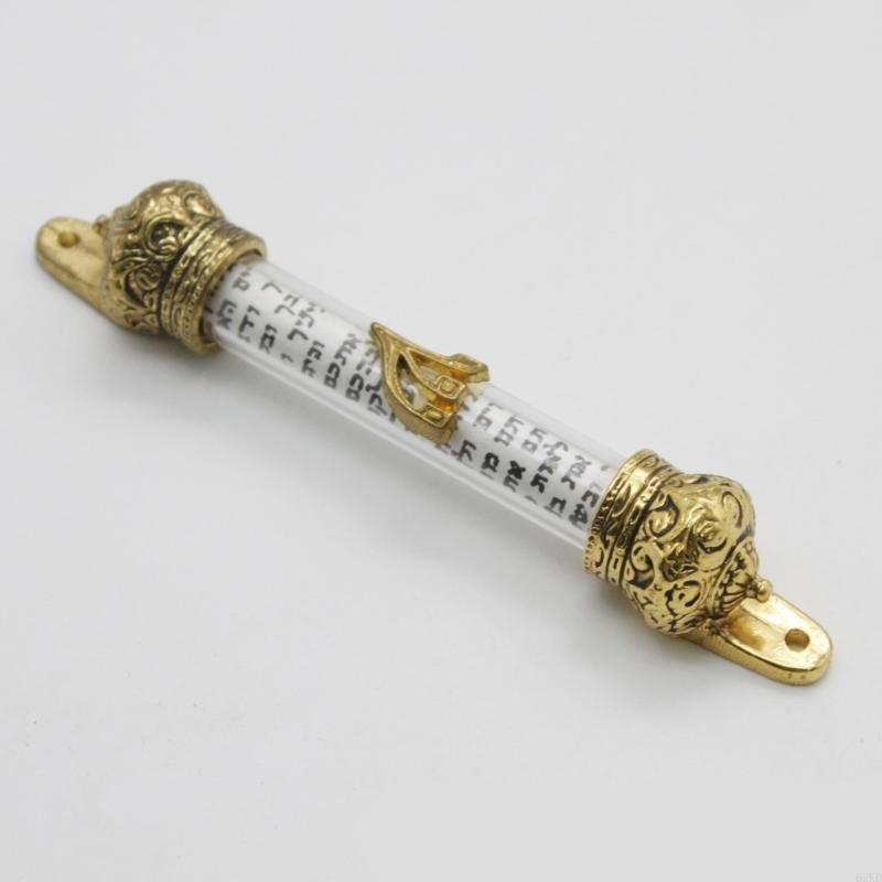 62KD Door Right Side Mezuza Metal Mezuzah Retro Decor Religious Gift Front Best Je Gifts Home Plaques