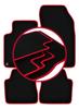 Velvet Carpets with Red Edge For: Citroen C4 III Hatchback (2020-)