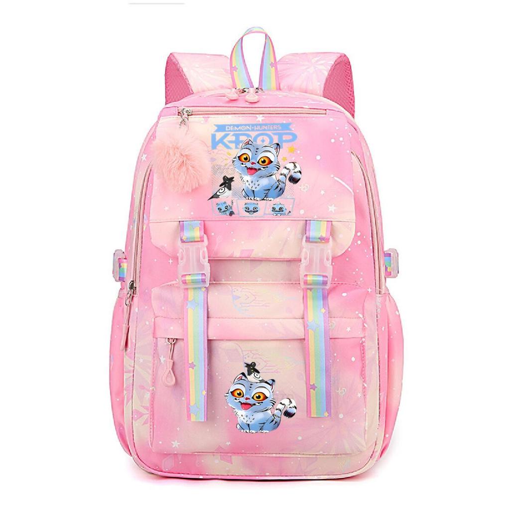 Kpop Hexenjäger Highschool-Schüler Große Kapazität Regenbogen Schultasche Klein Frisch Rucksack