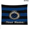 Club Brugge KV Custom Name Wall Tapestry Aesthetic Wall Hanging Printed Fabric Blanket Decorative Tapestries for Bedroom Living Room Home Decor