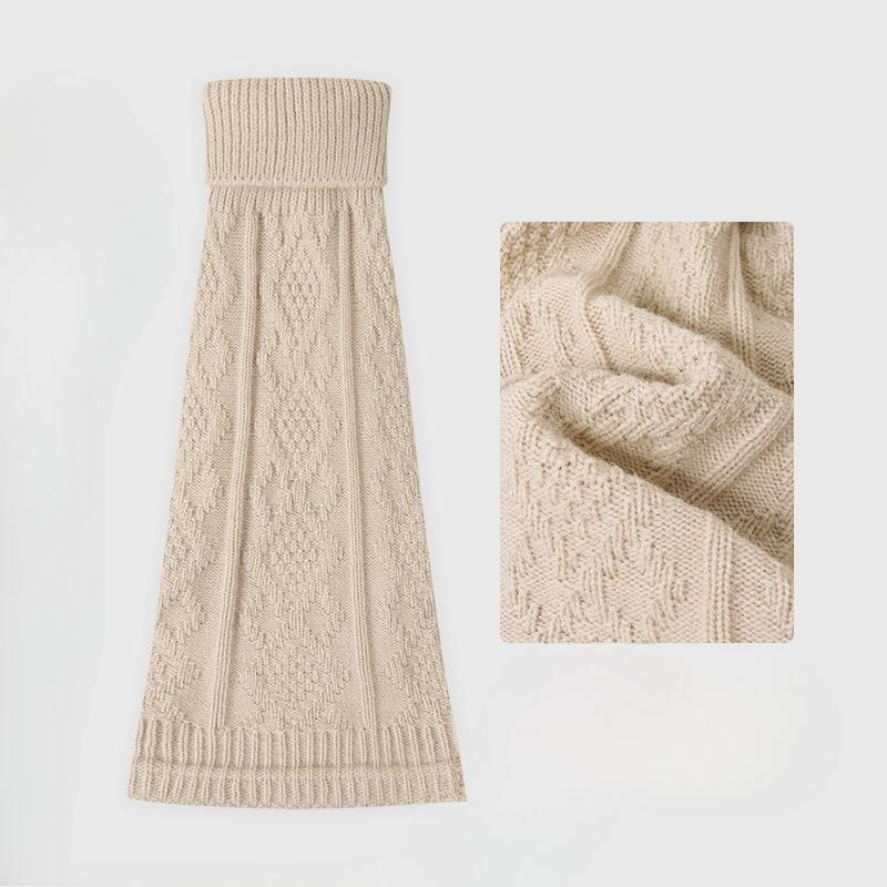 Knitted Socks for Women To Keep Warm and Versatile In Autumn and Winter. Pile-up Socks, Lolita Leg Covers, Diamond-shaped Socks