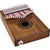 Sonic Energy Electric Kalimba PKL1707H 17 Keys Acacia C Major Scale Sound Hole Pickup Case Bag Cloth Tuning Hammer Included