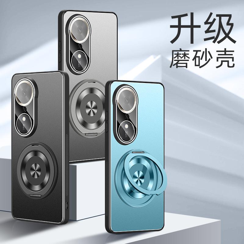 Applicable To Honor Play 11Plus Mobile Phone Case Metal Matte Rotating Bracket with Its Own Lens Film All-inclusive Anti-drop Cover