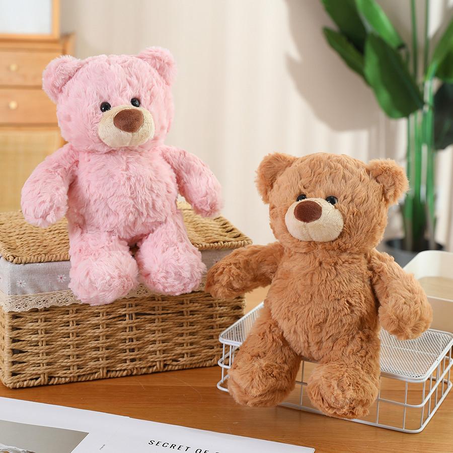 Cute Cute Pink Bear Teddy Bear Doll Plush Toy Hug Bear Doll Children Soothing Doll