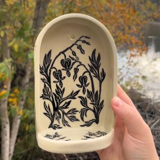 Candlestick Plate Synthetic Resin Lightweight Hand-Painted Decorative Tray with Star Owl Patterns Home Decor