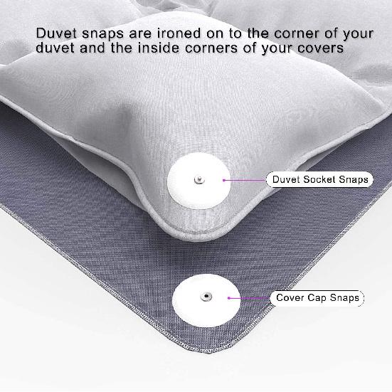 Duvet Cover Snaps Metal 16 Pcs