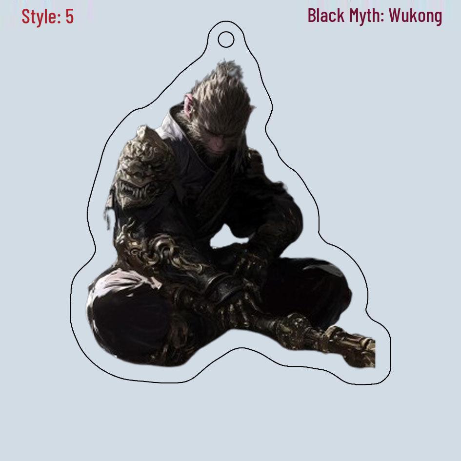 Black Myth Wukong Double-Sided Acrylic Keychain and Luggage Tag - Customizable with Images