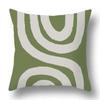 Simple Green Geometric Pattern Pillowcase Car Ornaments Office Living Room Home Pillowcase