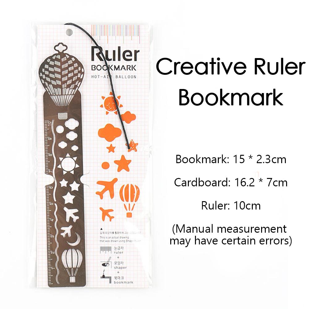 Hollow Bookmark Ruler Creative Beautiful Resistant Painting Drawing Ruler for Students to Learn School Campus Office Stationery