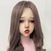 Men's Sex Doll Silicone Head Masturbation Cup With Tongue With Teeth Movable Chin Adult Erotic Sex Toy