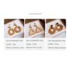 Beach Jewelry Bohemian Drop Earrings Round Geometric Earrings Rattan Weave Earrings  Women