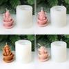 Christmas Silicone Candle Mold Crafting and Festival Decors Moulds Silicone Texture Present for Hand-Making Enthusiasts