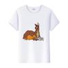 Vintage Plus Size Kleidung Damen Y2K T-Shirt Kawaii Oberteile Disney Cartoon Bambi Grafik T-Shirt Sommer Damen Blusen Herren Weiße T-Shirts
