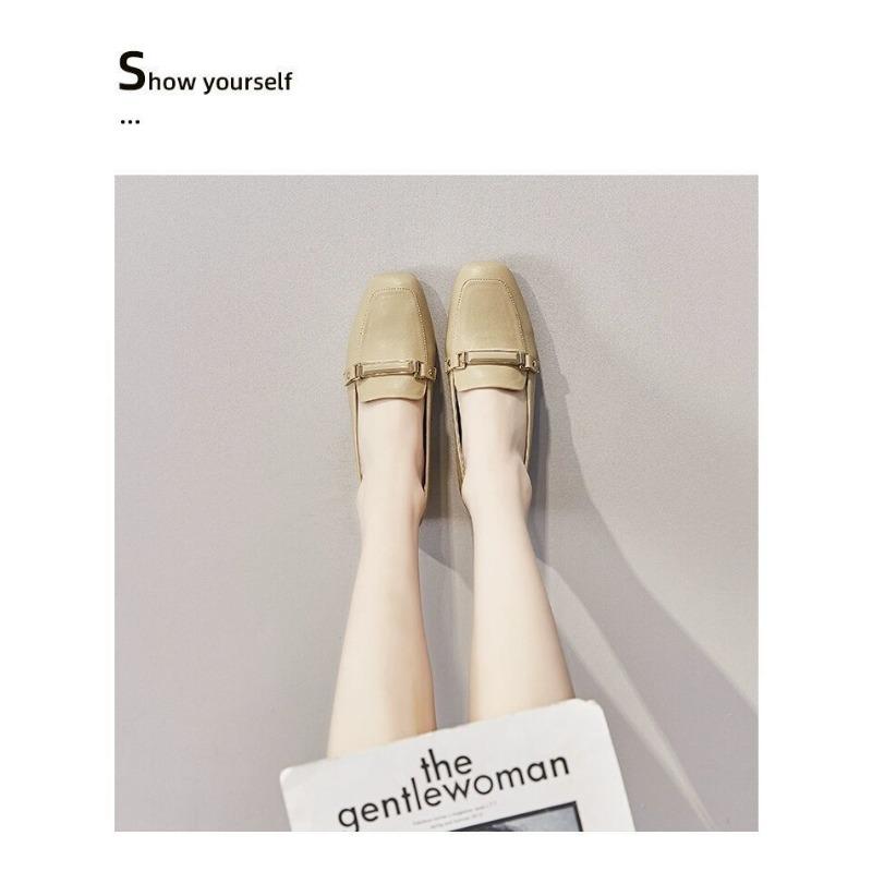 Small Leather Shoes Versatile Low Order Shoes