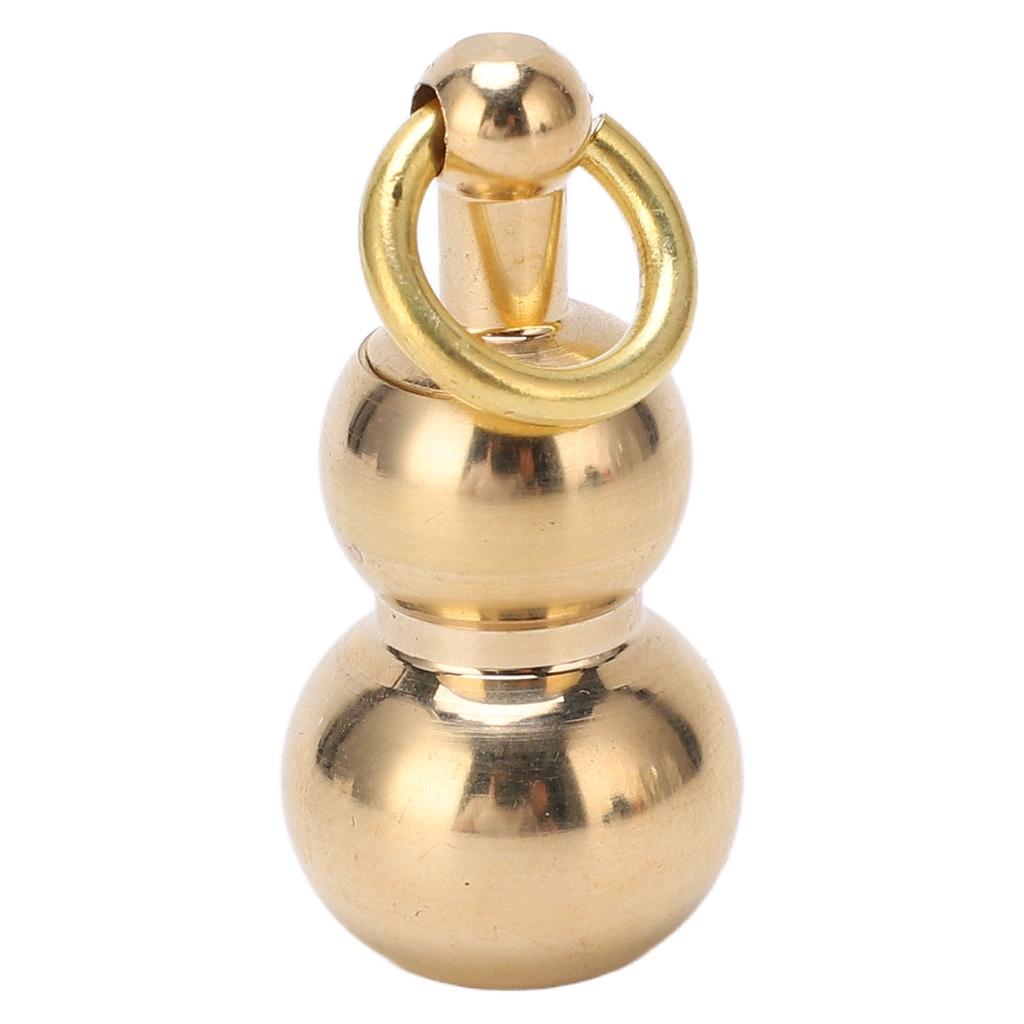 Multifunctional Brass Mini Knife Gourd Shaped Small Knife Keychain Pendant for Package Opening Traveling