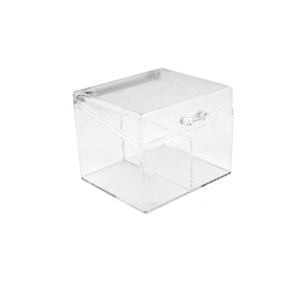 

Прямоугольная коробка для хранения фотокарточек Прозрачная коробка для хранения открыток и наклеек Канцелярские товары прозрачный