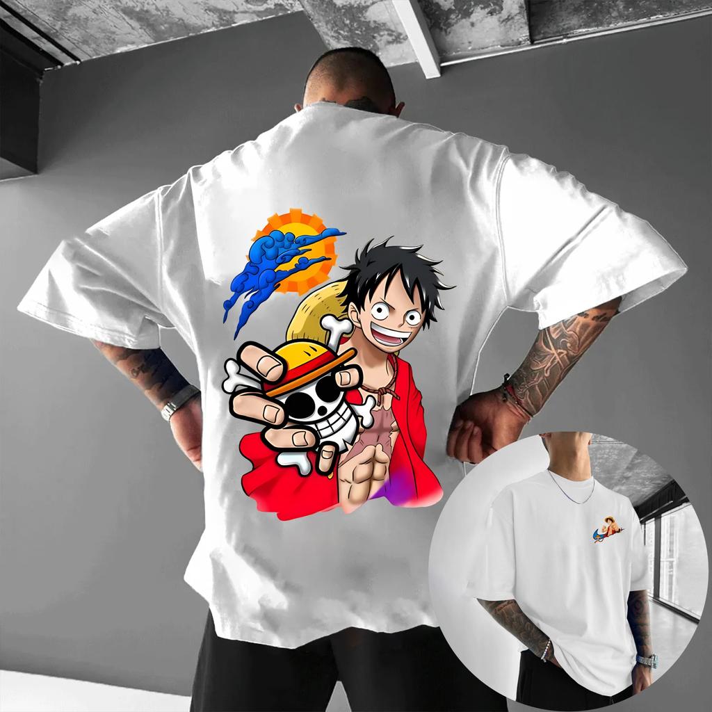 One Piece Monkey D Luffy Anime Graphic TShirt Art Oversize Tee Mens 2026 Summer Fashion Street Casual Y2K Streetwear Clothing