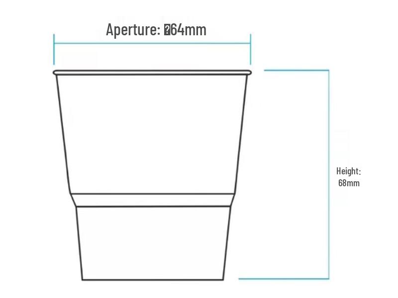 Shixun 9oz Hard Transparent Plastic Cups (50 Count)