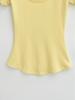 Summer Women's European & American Style Sexy U-Neck Slim Fit Short Sleeve T-Shirt