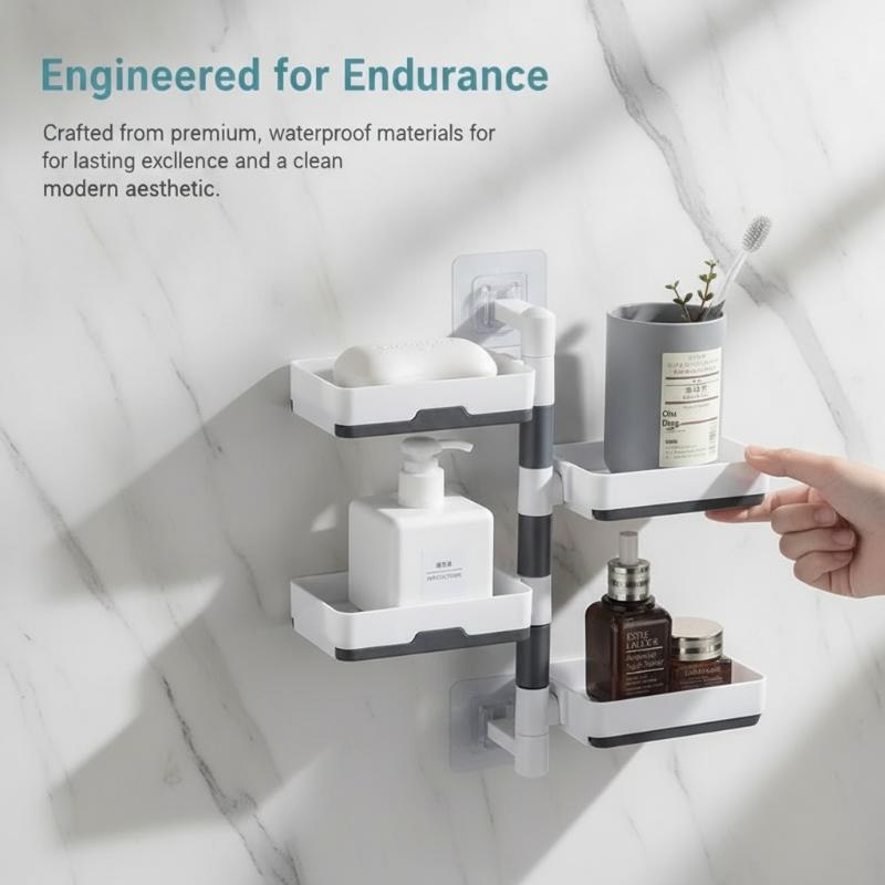 Rotating Drain Soap Holder Bathroom Rack Wall Hanging Bathroom Soap Box Holder 4/3/2 Layer Draining Soap Box For Household Use