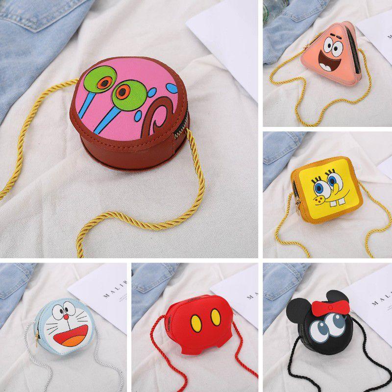 Borsa a tracolla carina Sponge Bob Pikachu per bambini piccoli, leggera e impermeabile