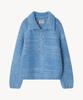 HOURMOND Cloud Knit Zip-Up_Sky Blue