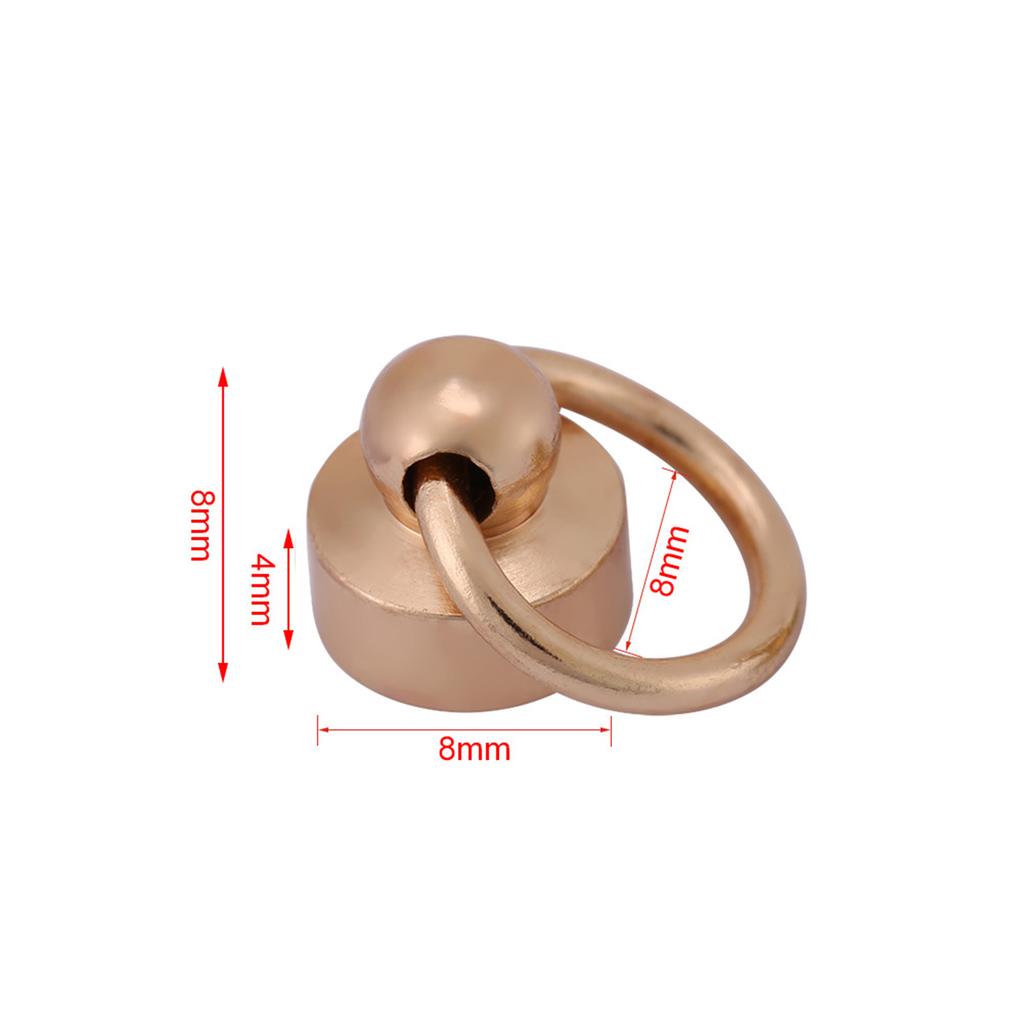 20pcs Rivets Fasteners DIY Leather Craft Purse Phone Case Chain Bag   Screws 8mm Four Colors