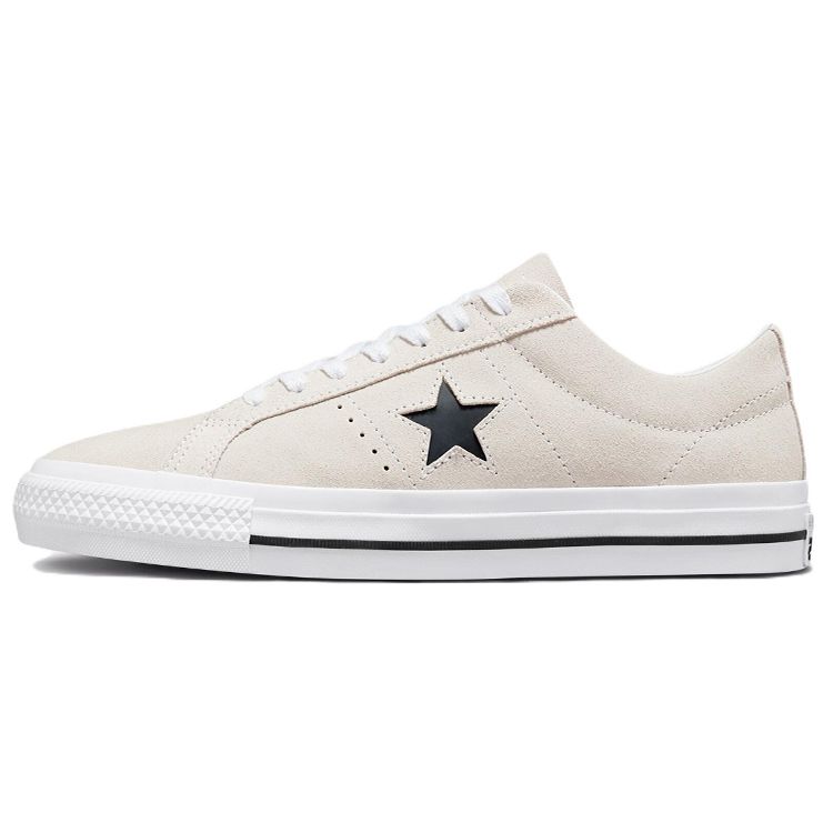 

Converse One Star Pro Suede Low Top Egret/White/Black Unisex Skate Shoes 172950C 35.5
