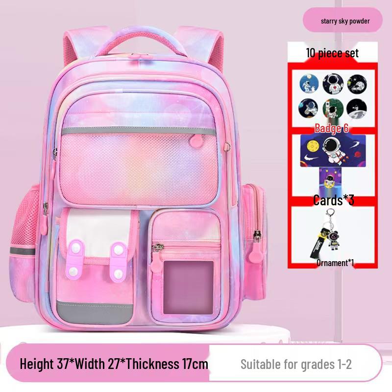 Fajny Plecak o Dużej Pojemności i Niskiej Wadze z Motywem Gwiaźdzystego Nieba dla Dzieci