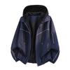 Men's Spring Arrival: American-Style Youth Hooded Jacket, Casual High-Quality Fashion with Fake Two-Piece Design
