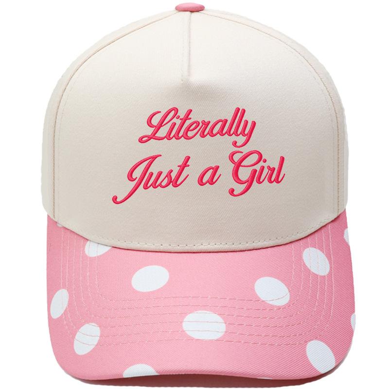 Literally Just a Girl Embroidery Color Matching Truck Driver Hat Fun Shade Daddy Hat