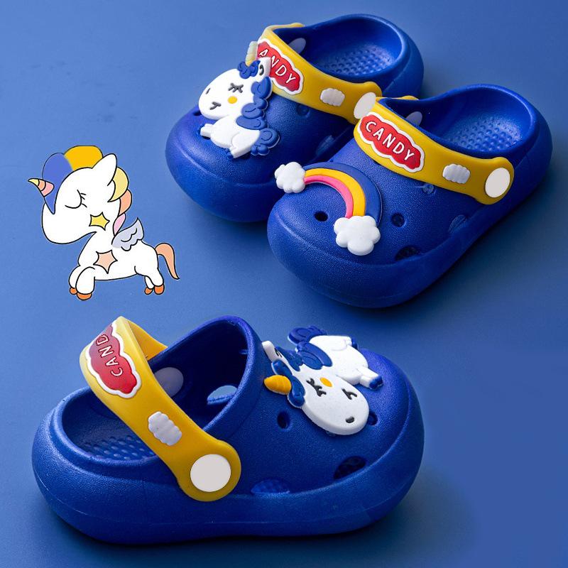 Kids' Cute Bear Non-Slip Summer Slippers: Soft Sole, Cool Clogs for Boys & Girls