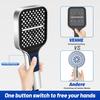 2025 New Black Water Saving Shower Head High Pressure Rainfall 7 Modes Adjustable One Key Stop Button for Bathroom Accessory