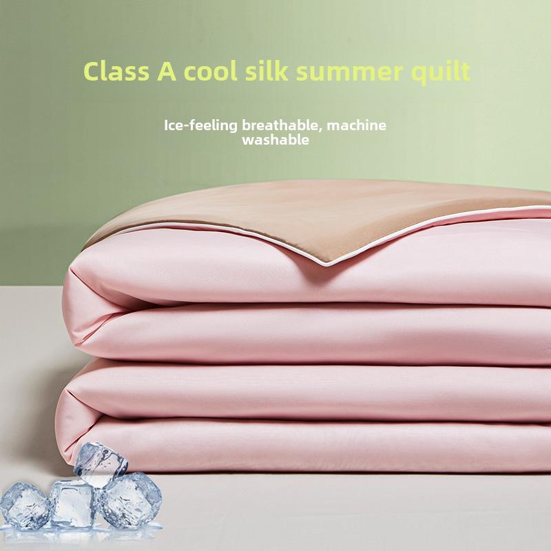 Cooling Silk Summer Blanket: Lightweight, Washable, and Perfect for Air Conditioning