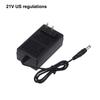 1PCS 21V Lithium Battery Charger 1A Intelligent Power Adapter For 18V Electric Drill EU US Plug Transformer 5-String Charger