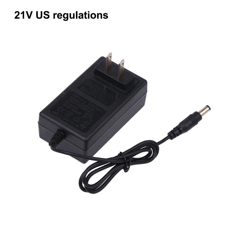 1PCS 21V Lithium Battery Charger 1A Intelligent Power Adapter For 18V Electric Drill EU US Plug Transformer 5-String Charger