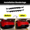For Porsche Taycan Electric 4-Door Coupe 2019, 2021, 2022, 2023, 2024, 2025 Automotive Rear Bumper Diffuser Rear Spoiler Kit